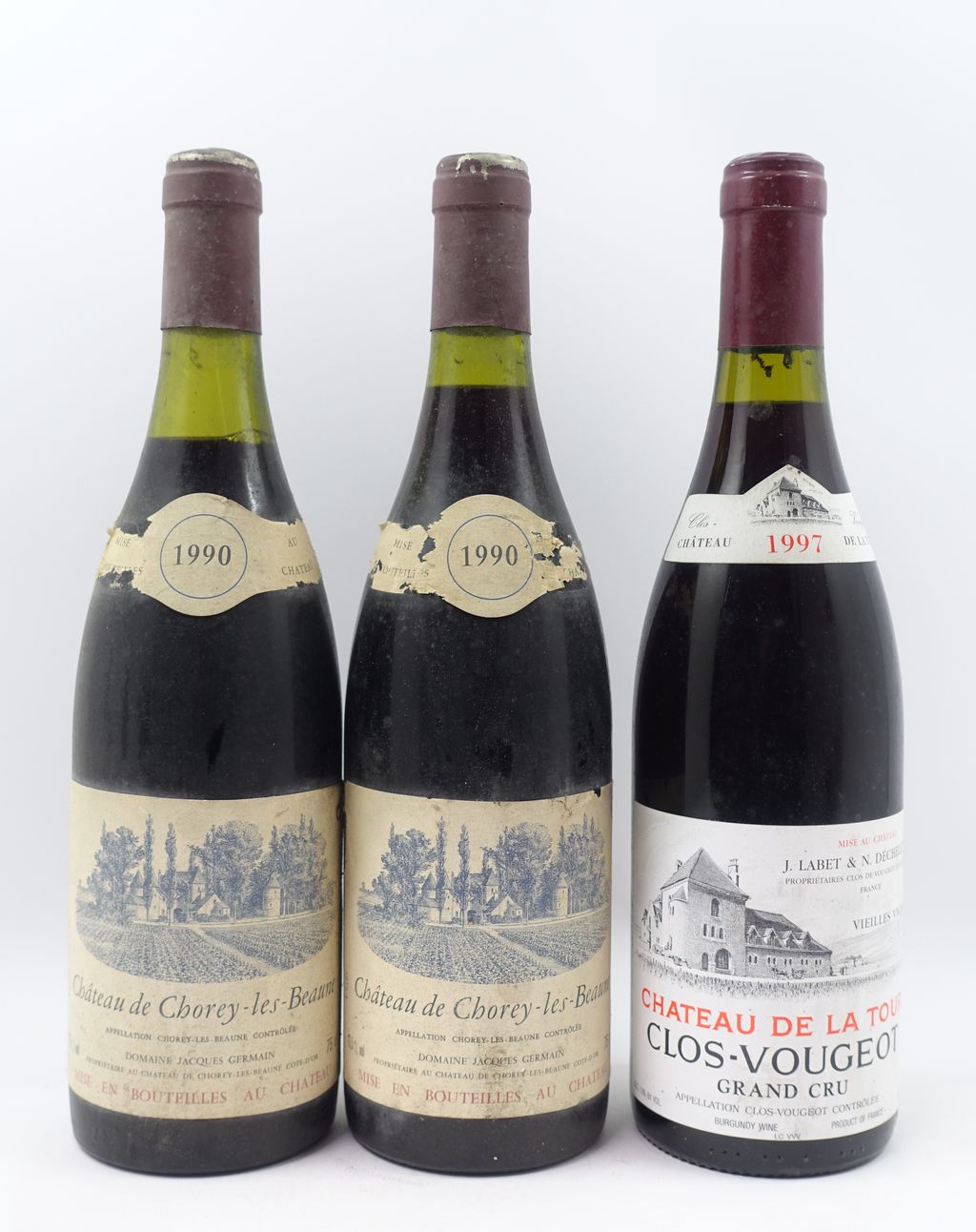 3 bts 1 bt : CLOS DE VOUGEOT 1997 Vielles Vignes. Château de la Tour ...