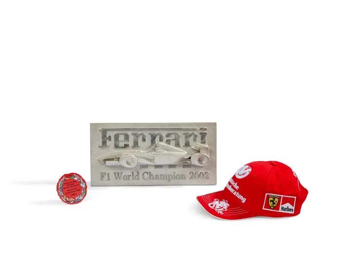 Casquette Ferrari Michael Schumacher Signée - Objet De Collection, Neuve