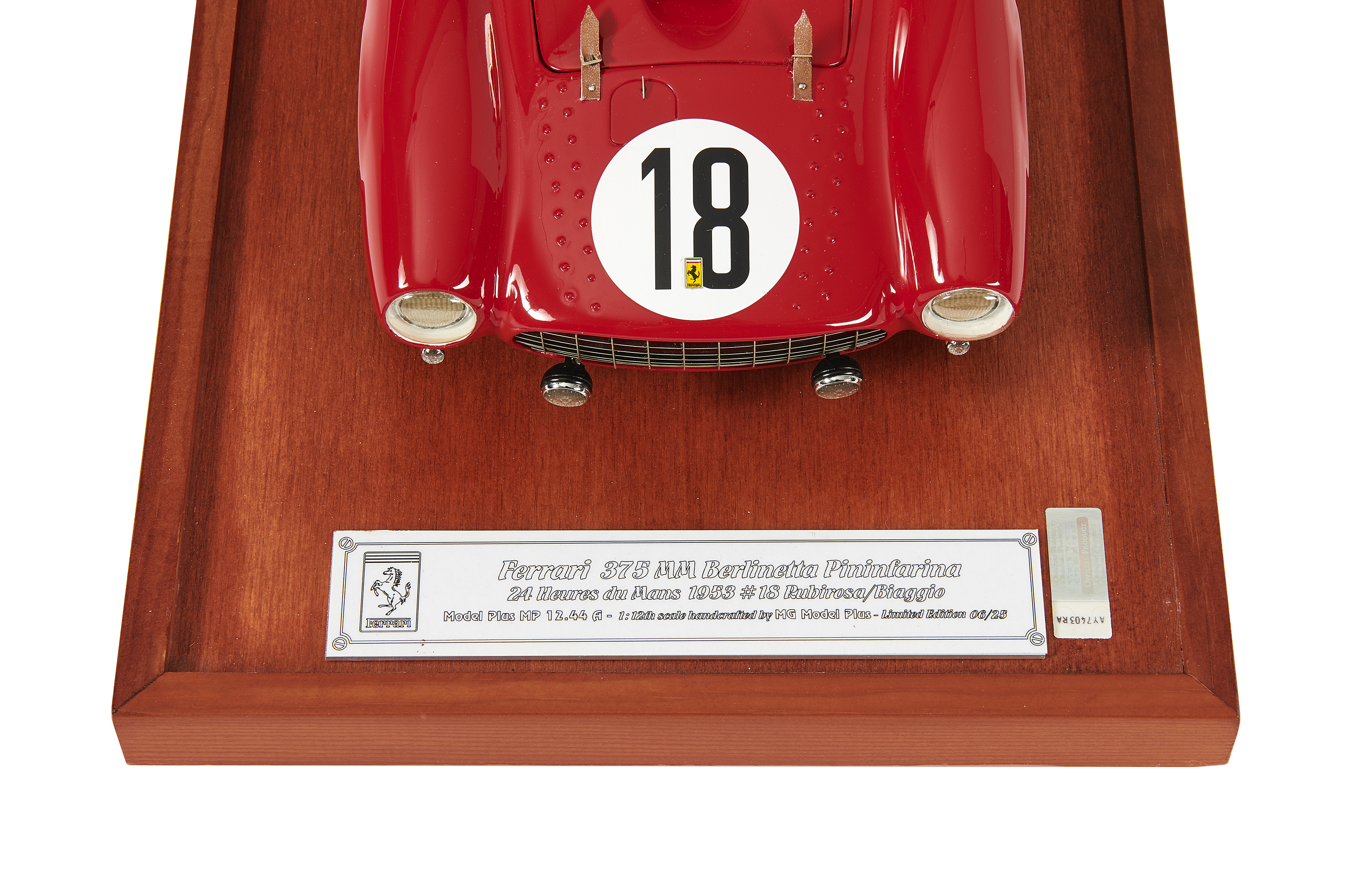 A fine 1:12 scale model 1953 Ferrari 375 MM Berlinetta