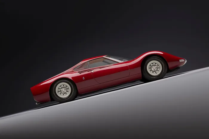 Matrix 1/43 Fiat Dino Berlinetta Prototipo Pininfarina Jaune, Miniature Résine Neuve