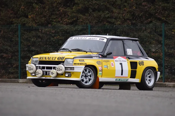 Renault 5 Turbo black and red number 2 European Cup 82 ELF
