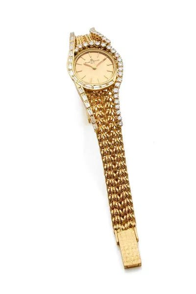 BAUME ET MERCIER Montre bracelet de dame en or jaune, le boîtier