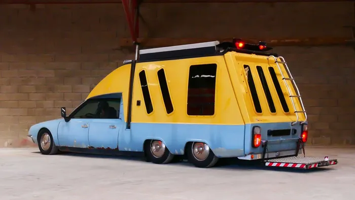 Citroën DS #Tissier fourgon 6 wheeler #quirky