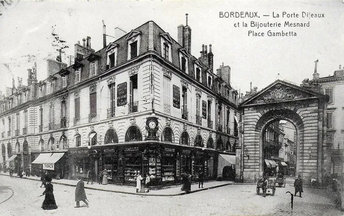 Carte Postale Ancienne Bordeaux - Rue Dauphine (33) - Début 1900, Noir Et Blanc