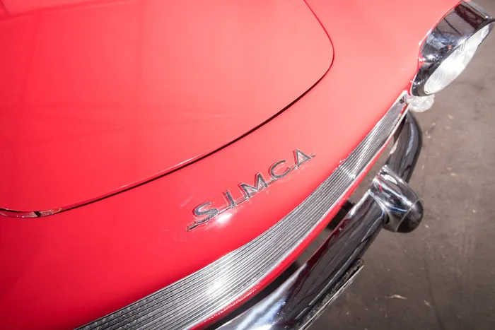 Norev Simca Océane Plein Ciel – 1/43 – Rouge – 1958 – Miniature Collection