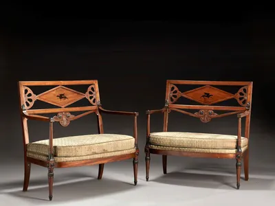 MOBILIER DE SALON D’ÉPOQUE DIRECTOIRE Estampille de Georges Jaco