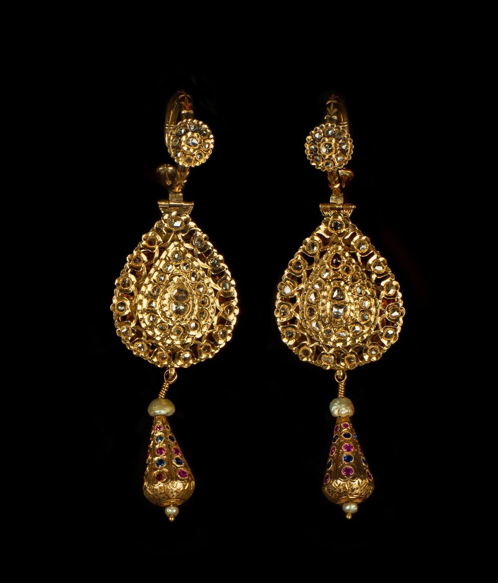 Boucles D'oreilles Berbères Anciennes Du Maroc - Bijou Ethnique Probablement XXe Siècle