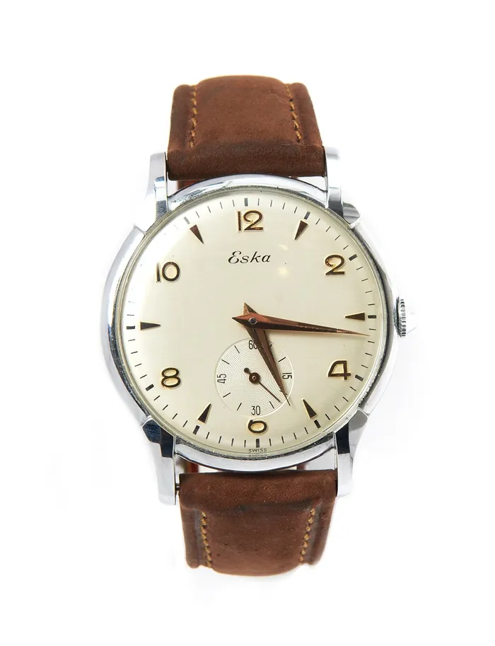 Boîtier De Montre Vide En Métal Chromé – Vintage – Neuf Sans étiquette