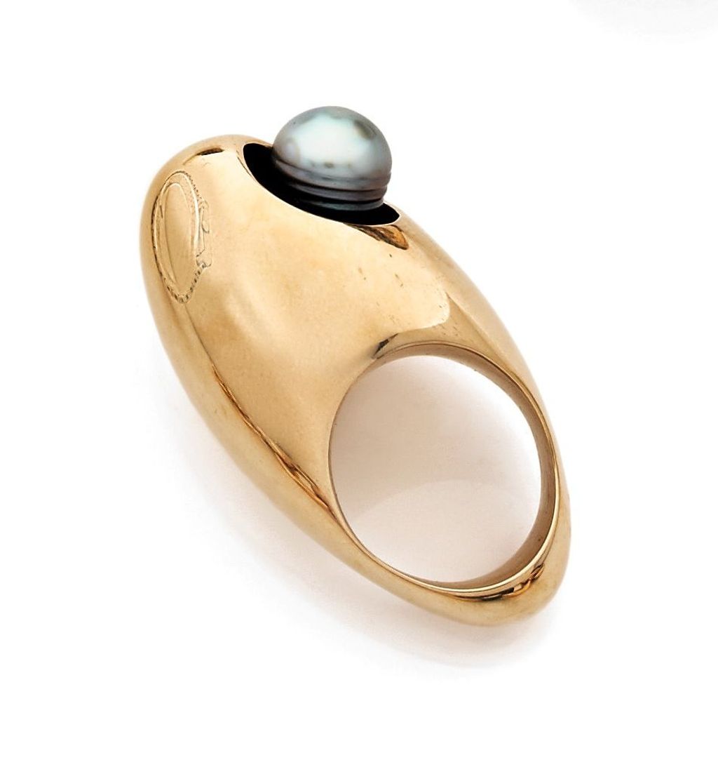 Bague Argent Et Pierres Semi-précieuses De Agathe Saint Girons - Taille 54, Style Moderniste