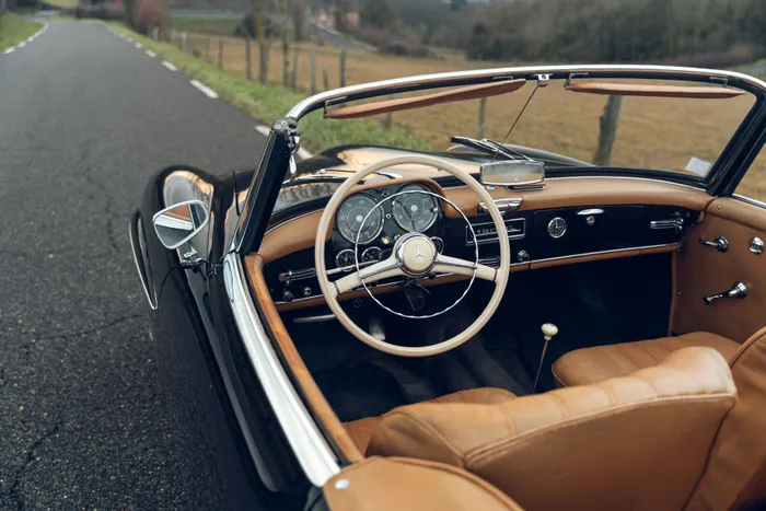 VOITURE SPORT FICHE Technique MERCEDES 190 SL SLK 230 500 SL 22x28